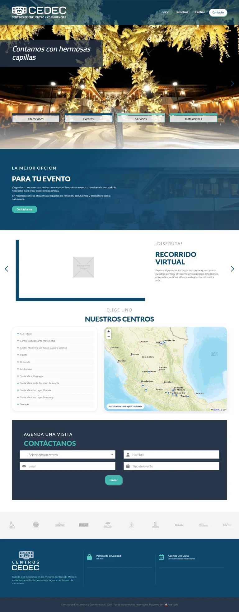 Portada del sitio web de Cedec